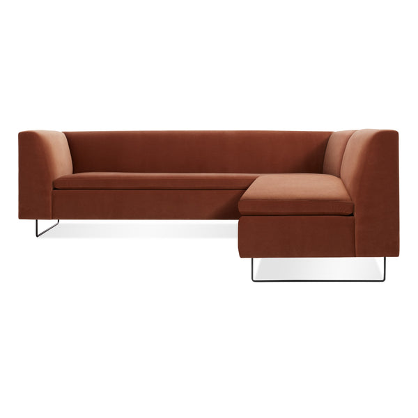 bonnie-clyde-velvet-sectional-sofa by BluDot at Elevati Design